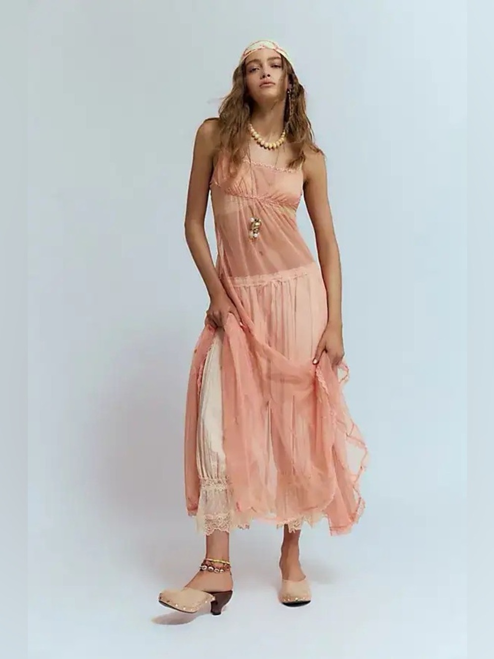 Free People Madeline Mesh Maxi Slip - Picture 2 of 10